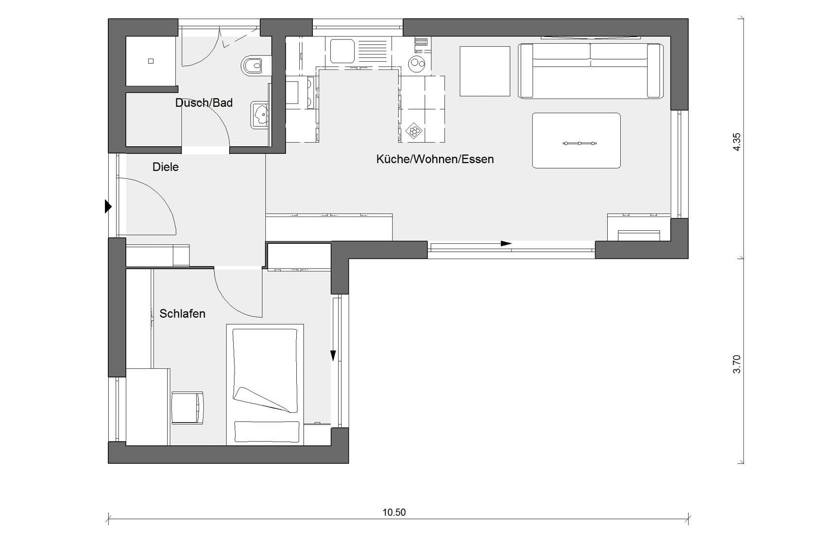 Winkelbungalow Bauen F 10 049 9 Schworerhaus