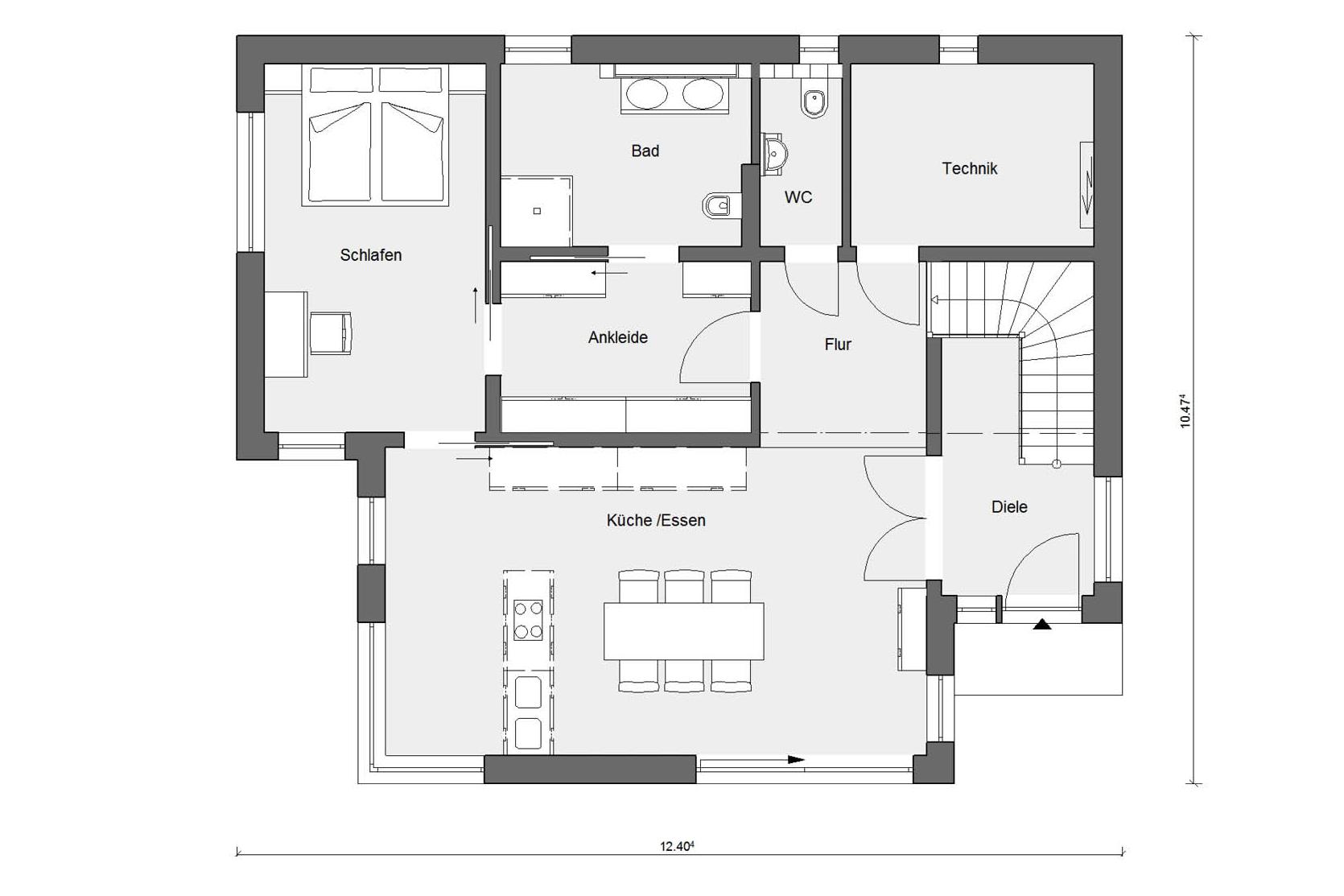 Grundriss Familienhaus